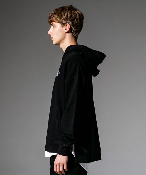 「NUMBER (N)INE DENIM」 プルオーバーパーカー MEDIUM ブラック メンズ_画像6