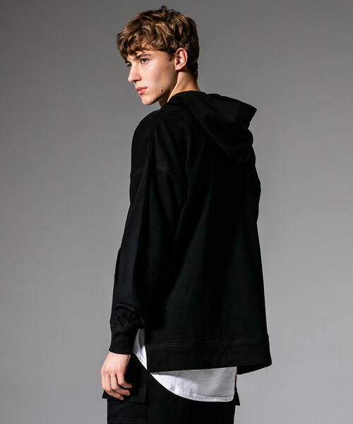 「NUMBER (N)INE DENIM」 プルオーバーパーカー MEDIUM ブラック メンズ_画像8