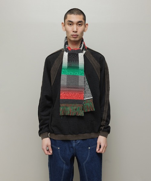 bal（バル） マフラー JACQUARD KNIT SOCCER SCARF メンズ レディース