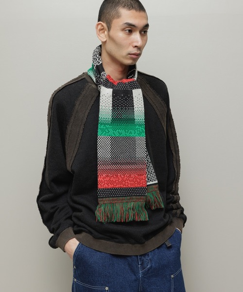 bal（バル） マフラー JACQUARD KNIT SOCCER SCARF メンズ レディース