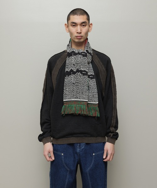bal（バル） マフラー JACQUARD KNIT SOCCER SCARF メンズ レディース