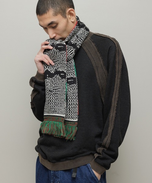 bal（バル） マフラー JACQUARD KNIT SOCCER SCARF メンズ レディース