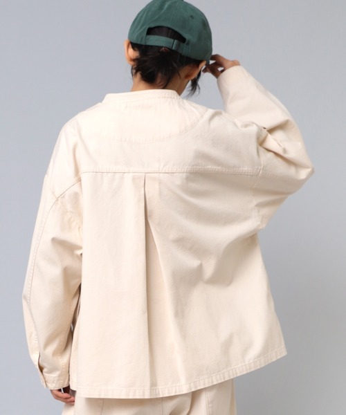 「URCH RNA」 ノーカラージャケット MEDIUM グレー レディース_画像7