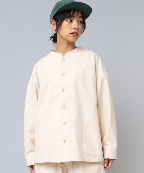 「URCH RNA」 ノーカラージャケット MEDIUM グレー レディース_画像8