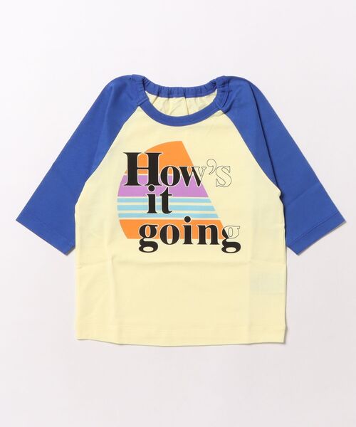HAKKA BABY（ハッカベビー） tシャツ プリント7分袖ラグランTシャツ 