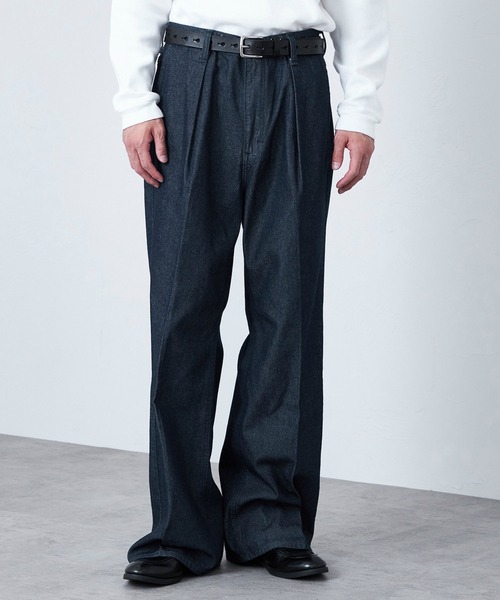 Wrangler ランチャー ワイド フレア デニム M Lee（リー） ジーンズ Wrangler/ラングラー「MENS」WRANCHER WIDE