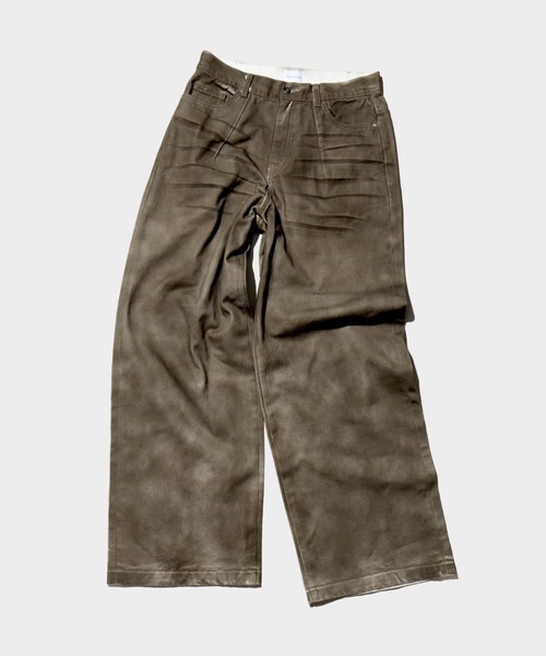 「Camphor wood」 デニムパンツ MEDIUM ブラウン メンズの画像