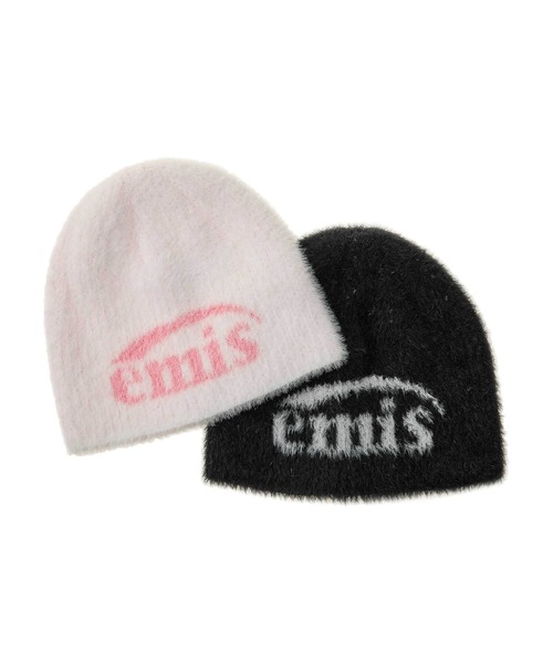 「EMIS」 ニットキャップ FREE ブラック レディース_画像9
