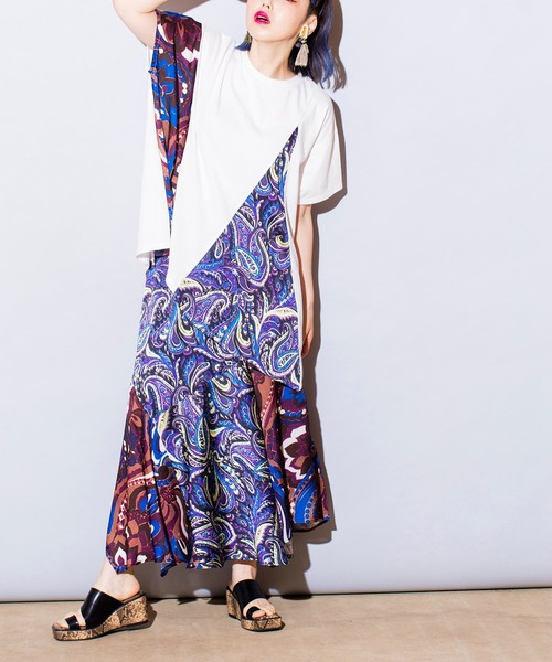 「OSMOSIS」 半袖カットソー ONE SIZE ベージュ レディース_画像2