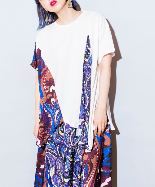 「OSMOSIS」 半袖カットソー ONE SIZE ベージュ レディース_画像6