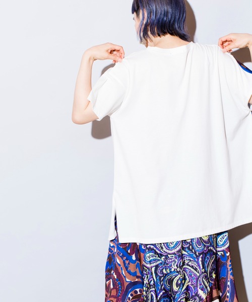 「OSMOSIS」 半袖カットソー ONE SIZE ベージュ レディース_画像8