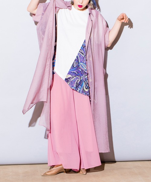 「OSMOSIS」 半袖カットソー ONE SIZE ベージュ レディース_画像9