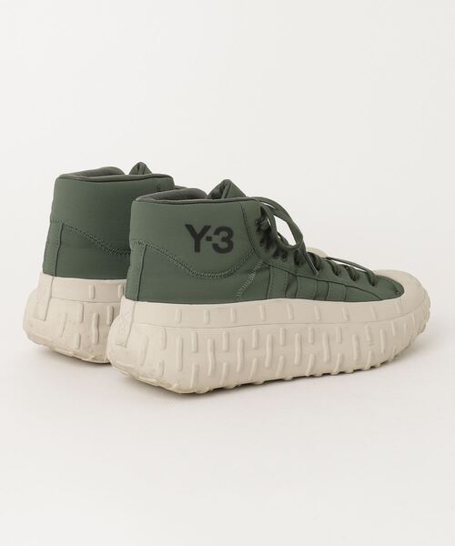 Y-3 「Y-3」 ハイカットスニーカー 26.5cm グリーン メンズ : ZOZOTOWN 