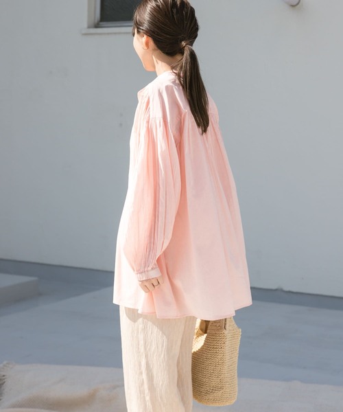 「URBAN RESEARCH DOORS」 長袖シャツ MEDIUM ネイビー レディース_画像7