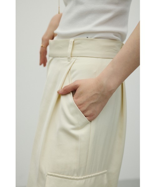 カーゴパンツ サテンカーゴパンツ レディースの画像