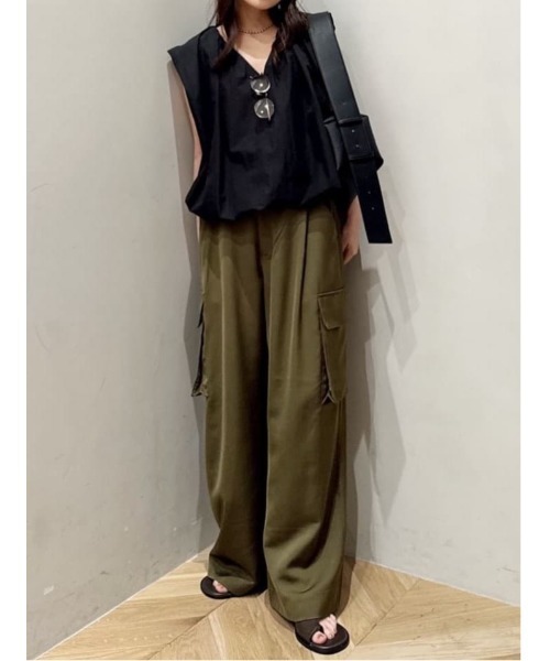 STYLEMIXER サテンカーゴパンツ STYLEMIXER（スタイルミキサー） カーゴパンツ サテンカーゴパンツ