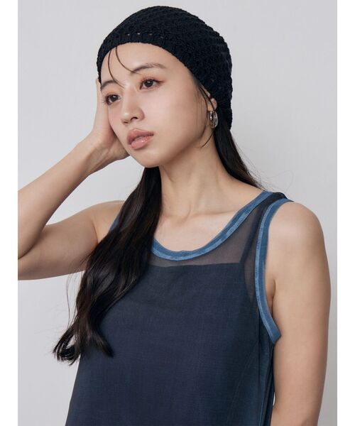 MURUA（ムルーア） ニット帽 ニットキャップ レディース クロシェ