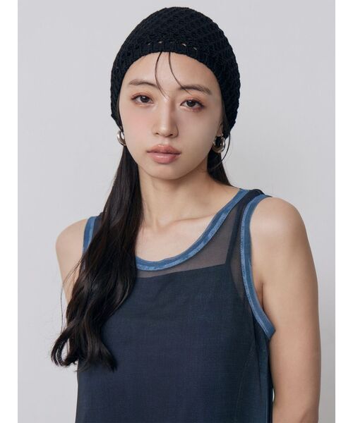MURUA（ムルーア） ニット帽 ニットキャップ レディース クロシェ