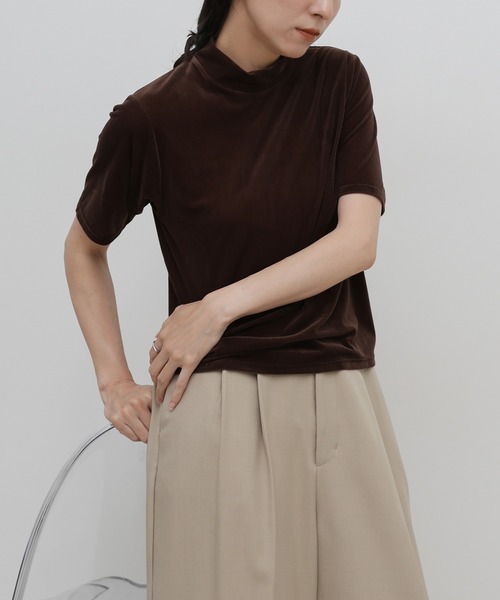 select MOCA（セレクトモカ） tシャツ 半袖 プチハイネックライト