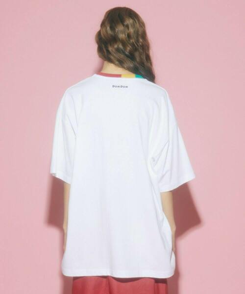 「FRAPBOIS」 半袖Tシャツ「domdomコラボ」 1 ホワイト レディース_画像6