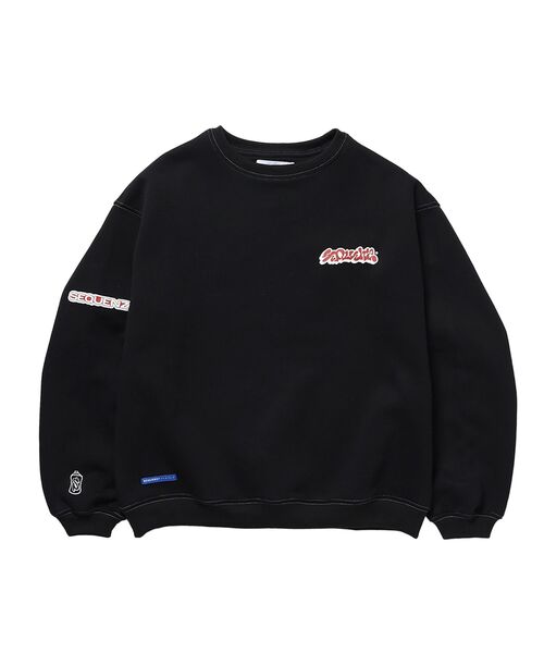 「SEQUENZ」 スウェットカットソー MEDIUM アッシュグレー メンズ_画像3