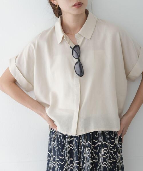 URBAN RESEARCH Sonny Label リネンシャツ ブラウス シャツ 半袖 