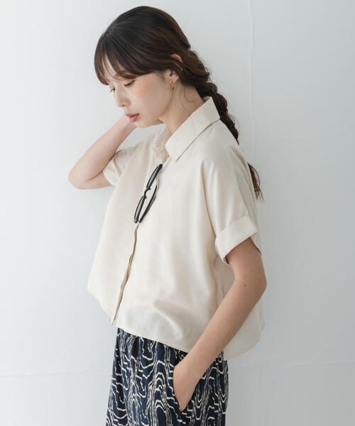 URBAN RESEARCH Sonny Label リネンシャツ ブラウス シャツ 半袖