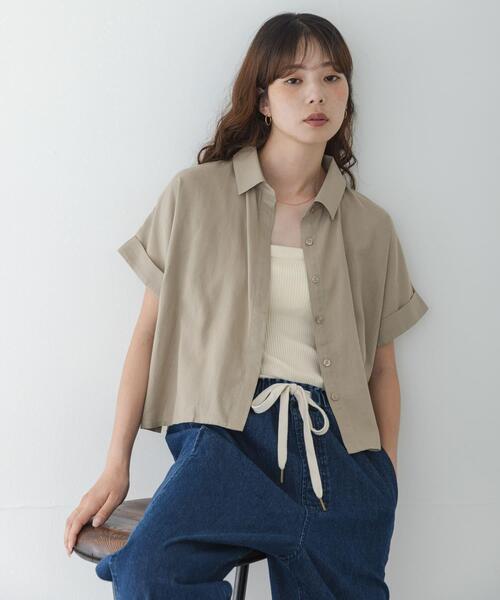 URBAN RESEARCH Sonny Label リネンシャツ ブラウス シャツ 半袖