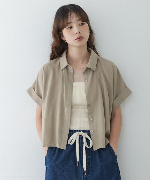 ※ 気ままな釣り人専用 未使用 ドルモア リネン混ニット 54 パステルブルー URBAN RESEARCH Sonny Label リネンシャツ ブラウス シャツ 半袖