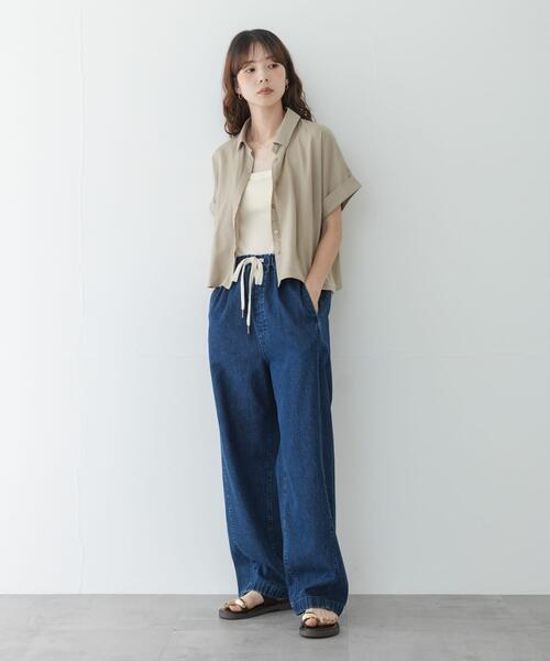 URBAN RESEARCH Sonny Label リネンシャツ ブラウス シャツ 半袖
