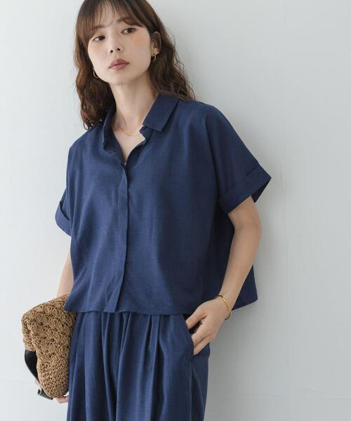 URBAN RESEARCH Sonny Label リネンシャツ ブラウス シャツ 半袖 