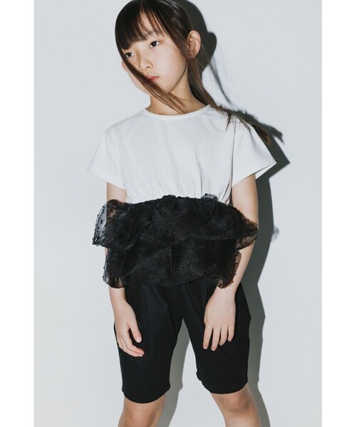 「branshes」 「KIDS」半袖カットソー 110 ブラック キッズ_画像3