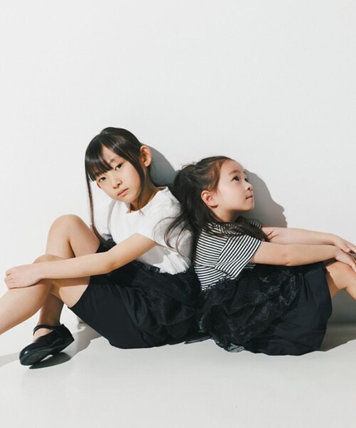 「branshes」 「KIDS」半袖カットソー 110 ブラック キッズ_画像4