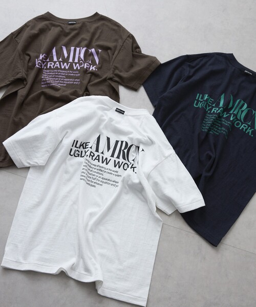 AMERICANA（アメリカーナ） 半袖Tシャツ FREE ブラウン レディース