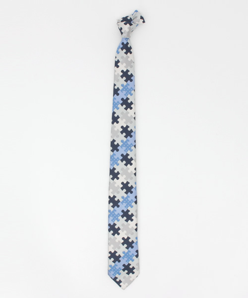giraffe（ジラフ） ネクタイ パズルタイ BLUE : ZOZOTOWN Yahoo!店