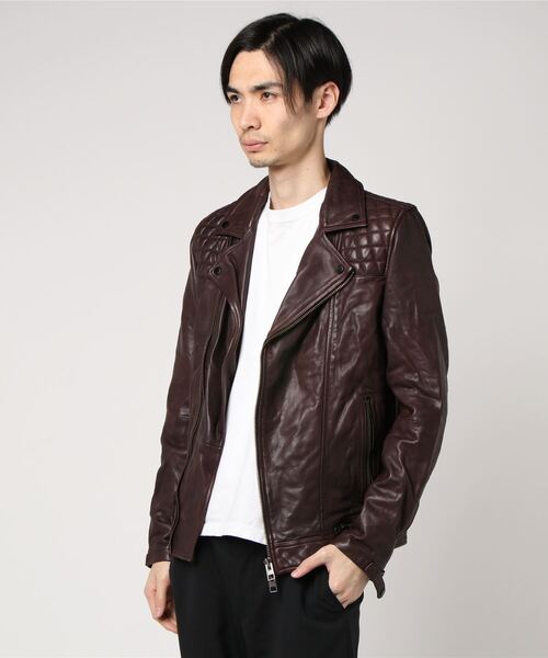 革ジャン ライダース CONROY LEATHER BIKER JACKET | コンロイ レザー バイカー ジャケット メンズの画像