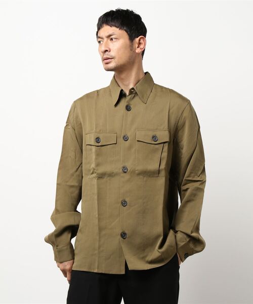 シャツ 「W」「it」「QASIMI（カシミ）」ミリタリーシャツ メンズ 