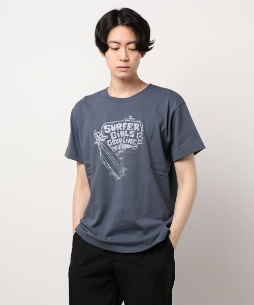 【しておりま】 tシャツ Tシャツ 20/-ロッシュ天竺 クラックプリントTEE-SURFER ZOZOTOWN PayPayモール店 - 通販 - PayPayモール しめる