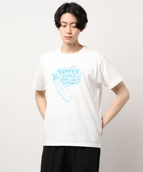 【しておりま】 tシャツ Tシャツ 20/-ロッシュ天竺 クラックプリントTEE-SURFER ZOZOTOWN PayPayモール店 - 通販 - PayPayモール しめる