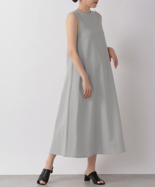 オブリ　グレーのラメ入りノースリーブワンピース　OBLI LOWRYS FARM（ローリーズファーム） マルチサイズ ワンピース Aライン