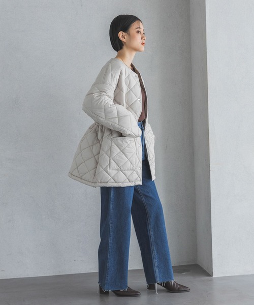 A part by（アパートバイ） ダウン ダウンジャケット キルティングノー