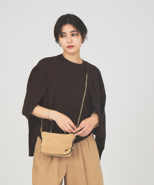 【新品・未使用】【即日発送】ルージュヴィフ　ロングニットカーディガン Rouge vif カーディガン ラメ×モヘアニットカーディガン