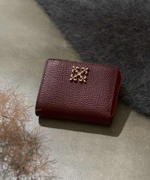 russet（ラシット） 二つ折り 二つ折り財布 財布 モノグラムプレート