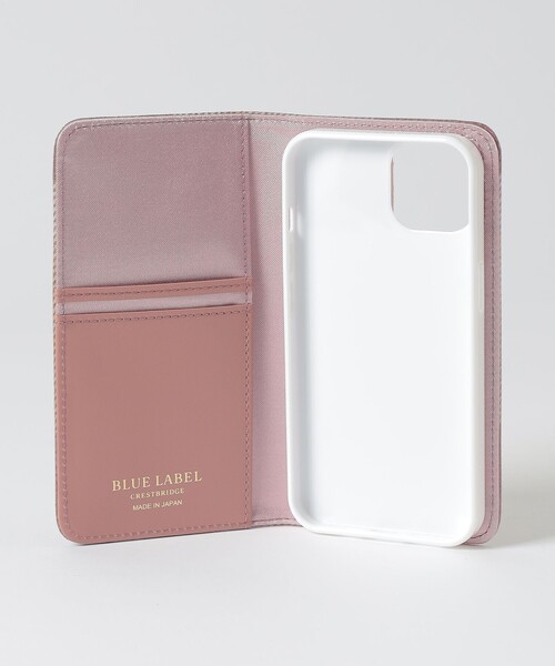 モバイルケース ≪iPhone14対応≫クレストブリッジチェックPVCケース LABEL BLUE