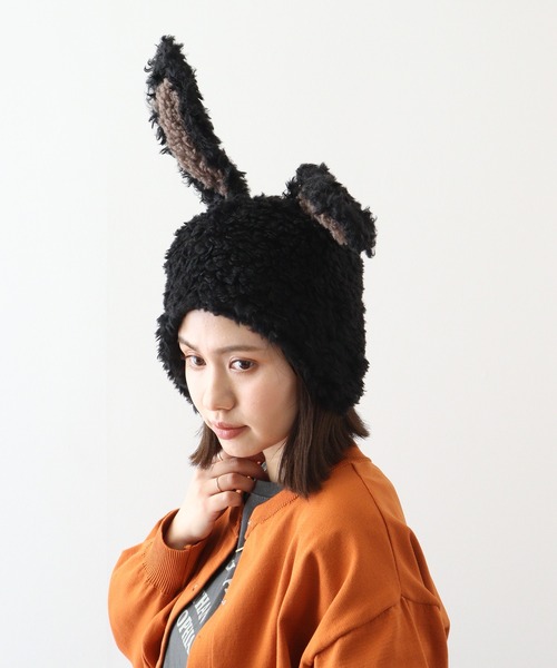 クラウン プロフィールご確認ください。様オーダー　うさ耳ニット帽 ankoROCK（アンコロック）の「an meets zakka うさ耳ファー