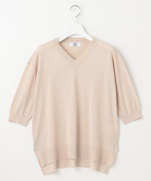 【洗える】COTTON LINEN Vネック ニット J.PRESS｜【洗える】COTTON LINEN Vネック ニット | Rakuten