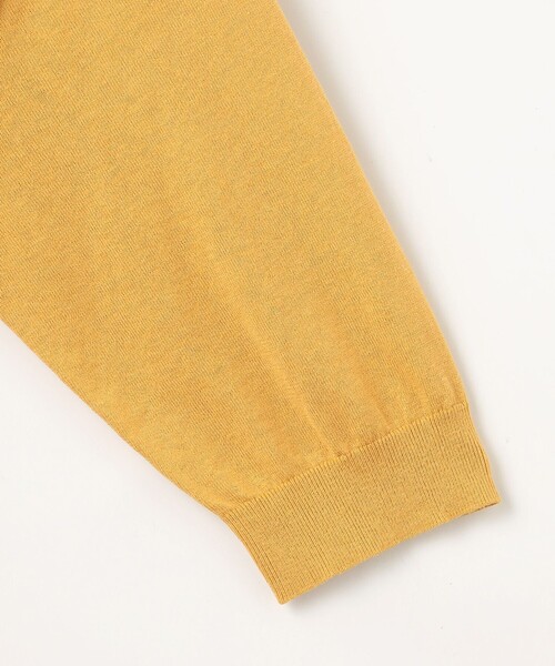 ニット セーター 「洗える」COTTON LINEN Vネック レディース