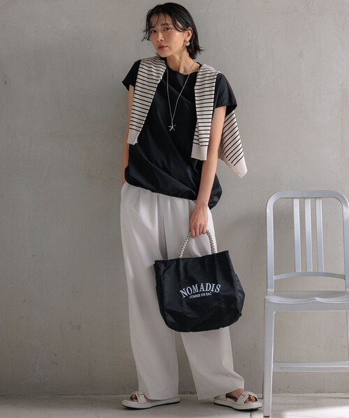 【新品未使用】23区 ２ＷＡＹストレッチギャバ ストレート パンツ 40 新品未使用】23区 2WAYストレッチギャバ ストレート パンツ