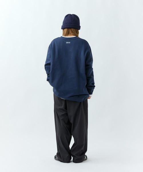 トレーナー/スウェット ring button 3way long sweat WILLFULLY（ウィルフリー）の「short cropped ring button 3way sweat