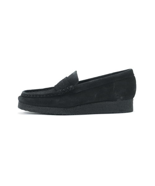 美品　Clarks クラークス　ワラビー　モカシン黒　24 Clarks（クラークス） デッキシューズ モカシン CLRAKS/クラークス